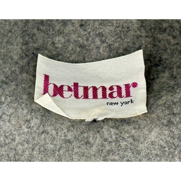 Vintage Betmar New York Grey Felt Hat Wide Brim Ribbon Trim | Sunglasses main image 5